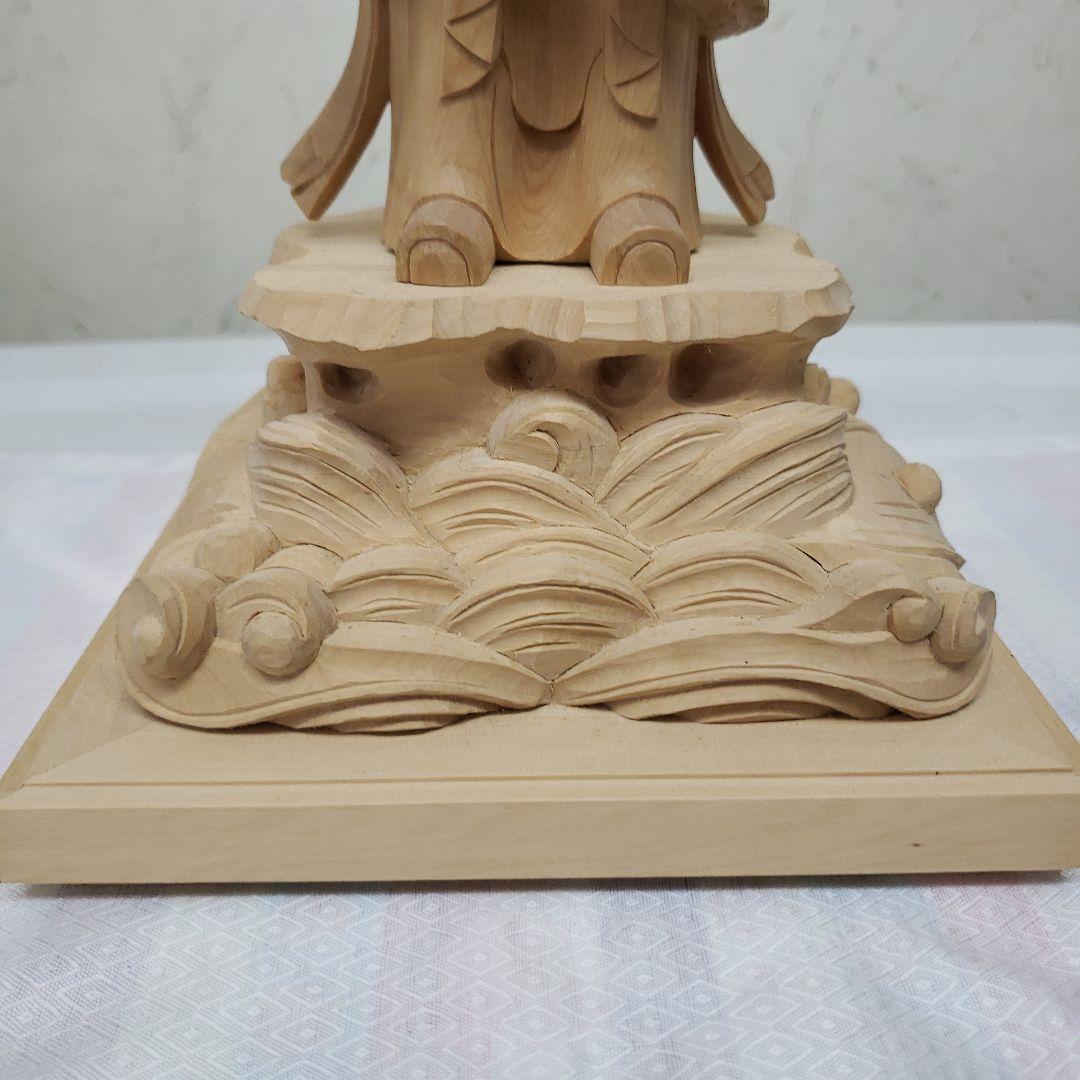 Ｂフライデー蔵出し特価中希少仏像★柘植 白山大権現7寸立白山妙理権現 約38cm