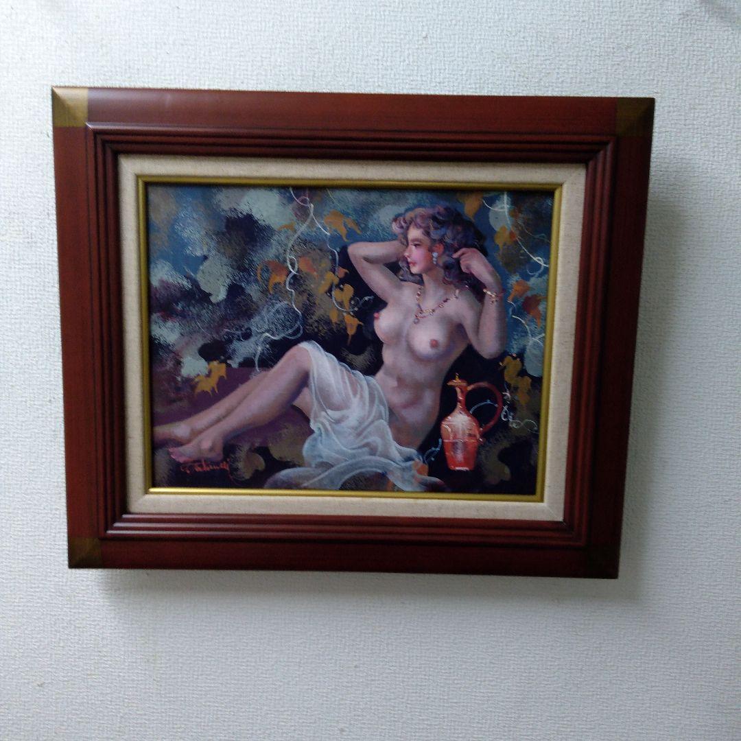 肉体油絵　横　F6 裸婦　美術専門誌評価642000円　竹内敏彦