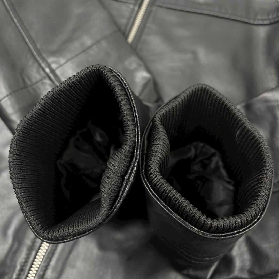 k-sumidagawaAKM シープレザー パディングブルゾン M