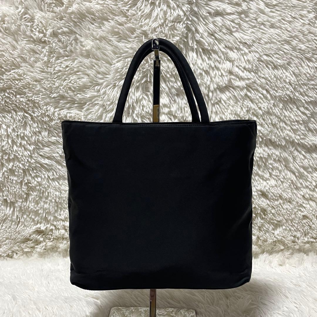 【美品】PRADA プラダ　ミニ　ハンドバッグ　トート　ナイロン　ブラック　黒