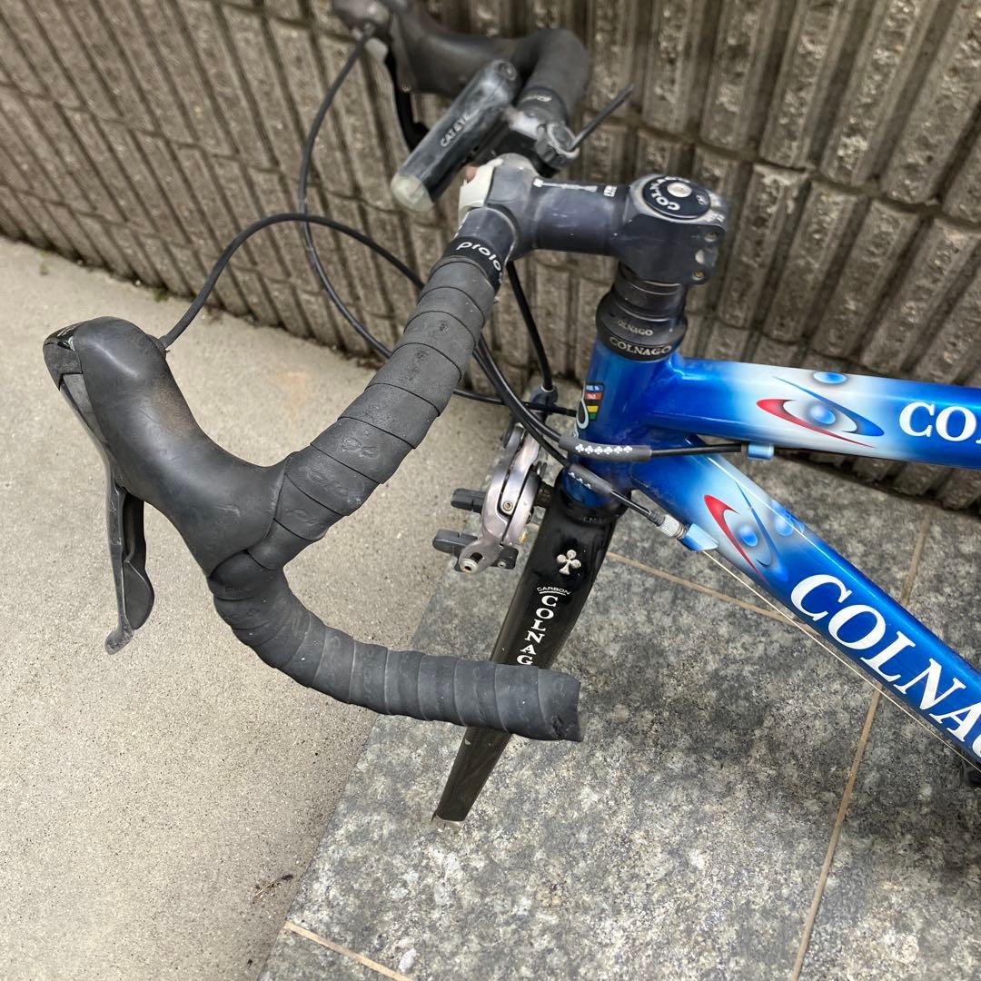 COLNAGO ロードバイク フレーム 青 ボトルケージ付き