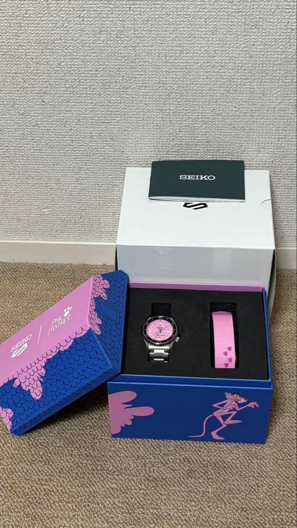 §セイコー5スポーツ SKX series ピンクパンサー SBSA321