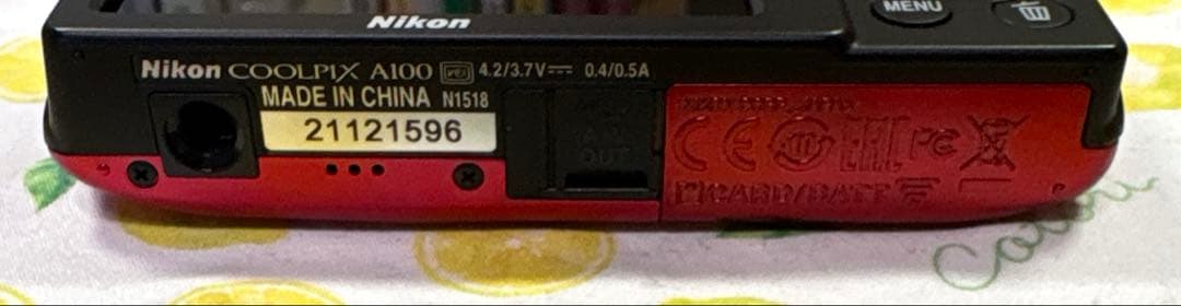 【極美品】NIKON COOLPIX A100 レッド 希少
