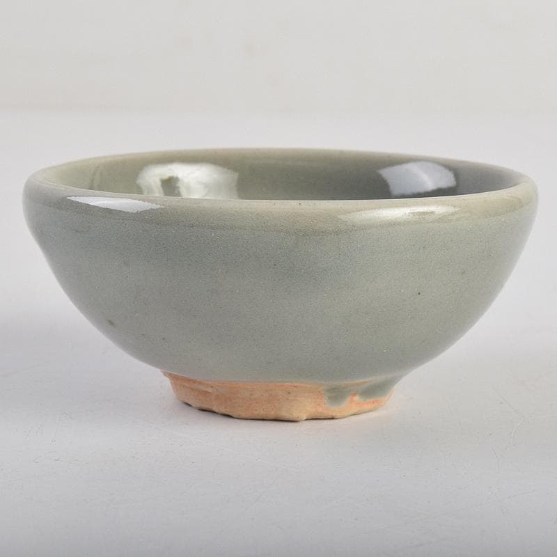 青木木米　聾米造　砧青磁　酒呑　ぐい呑　時代箱付　C　R9109