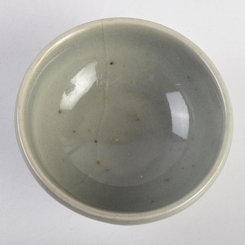 青木木米　聾米造　砧青磁　酒呑　ぐい呑　時代箱付　C　R9109