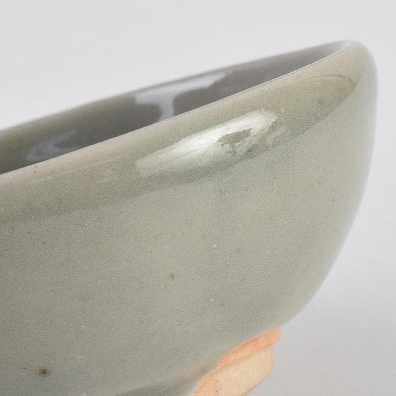 青木木米　聾米造　砧青磁　酒呑　ぐい呑　時代箱付　C　R9109