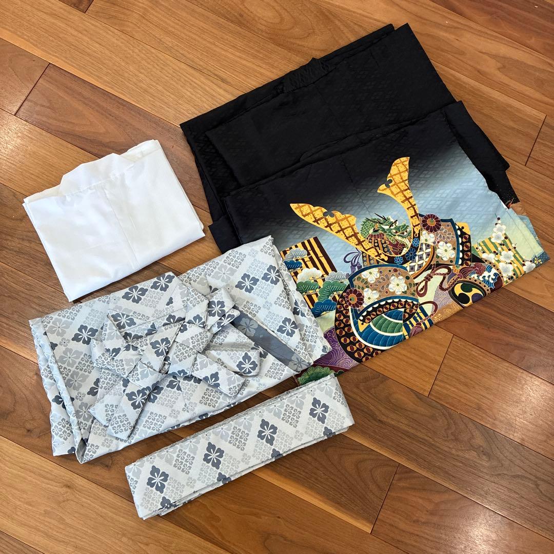 【美品】五歳七歳男児 七五三着物＆袴セット