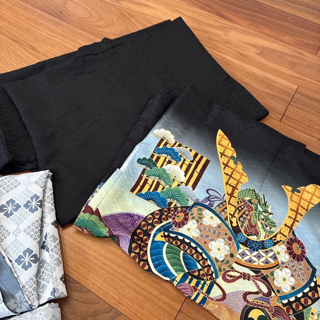 【美品】五歳七歳男児 七五三着物＆袴セット