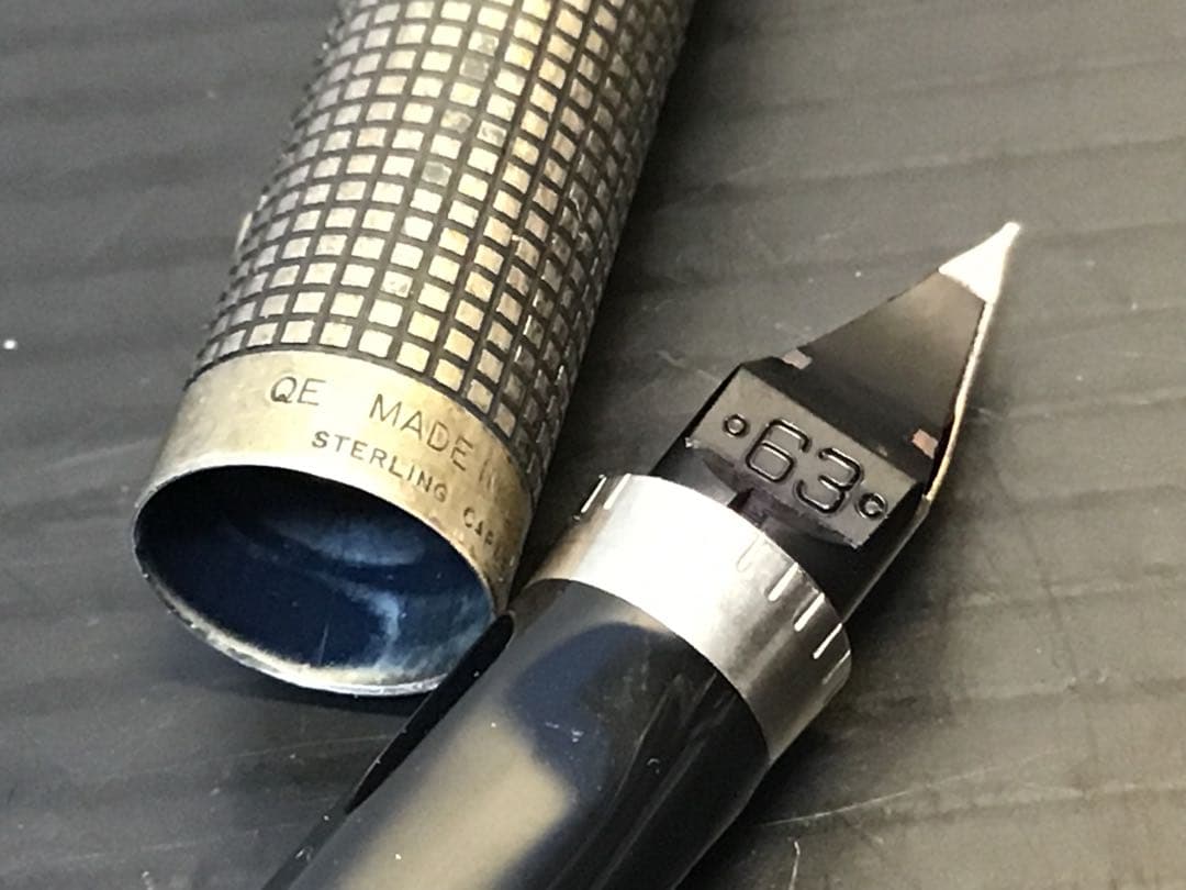 パーカー 75 スタ ーリングシルバー 初期型 14金63 万年筆