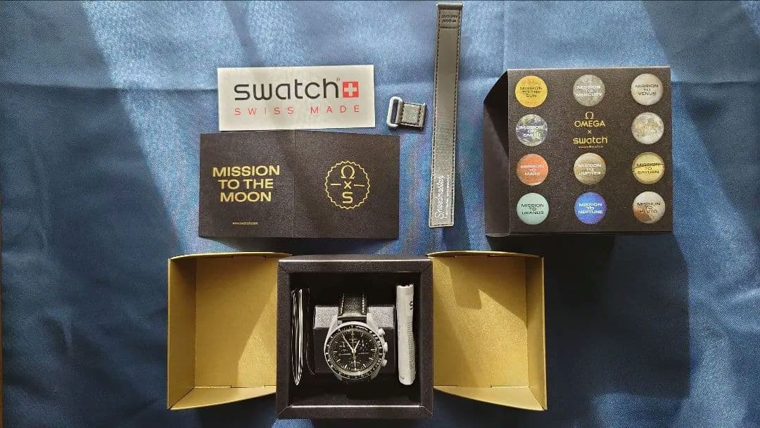 時計 Swatch MISSION TO THE MOON Moonshine