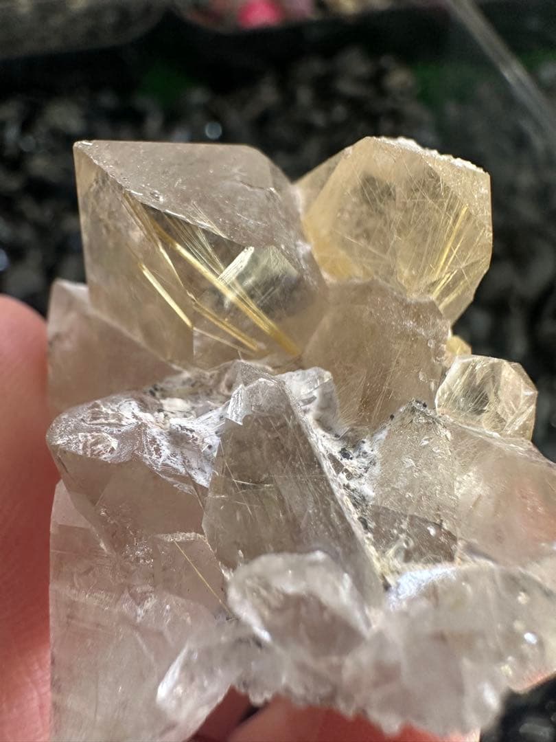 天然 ルチルクォーツ 原石（クラスター） 32g