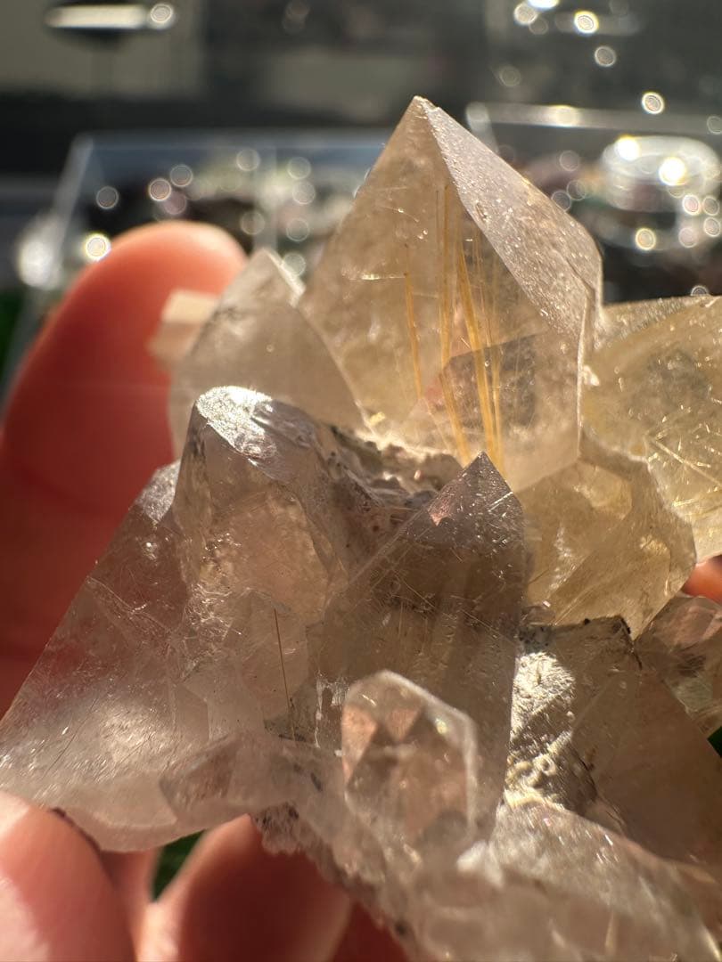 天然 ルチルクォーツ 原石（クラスター） 32g