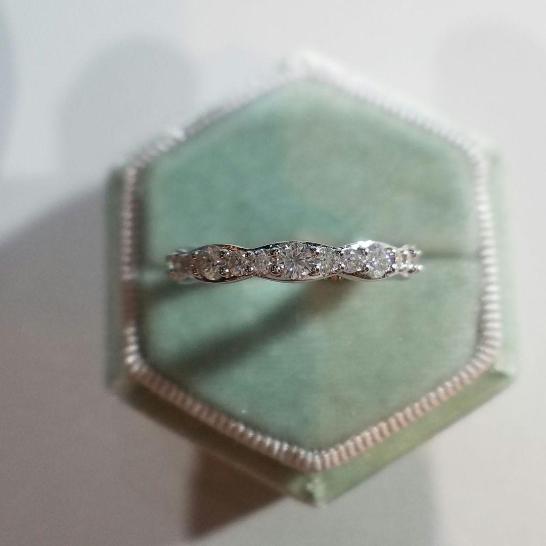 専用！4300円割引！お得エタニティ♡最高級モアサナイト　ウェーブエタニティ