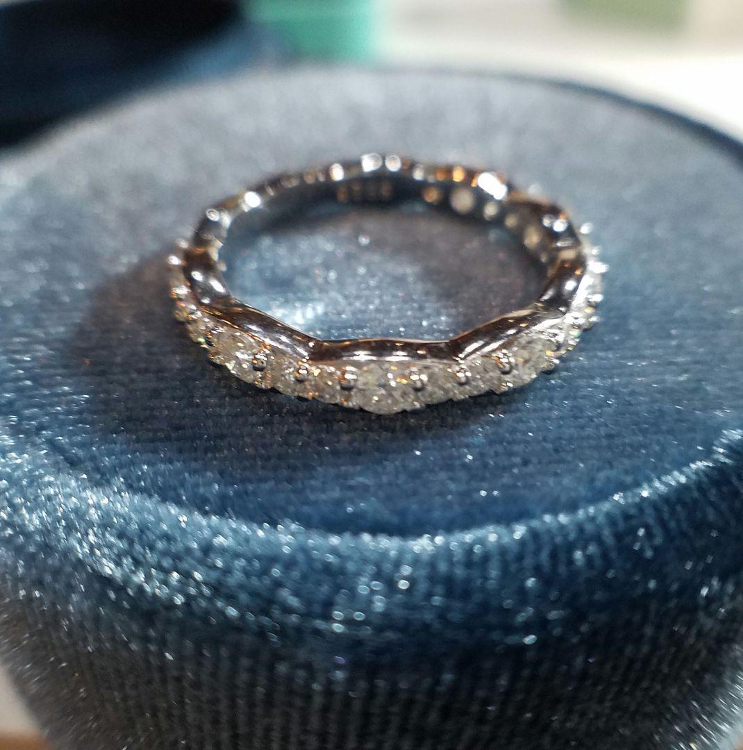 専用！4300円割引！お得エタニティ♡最高級モアサナイト　ウェーブエタニティ