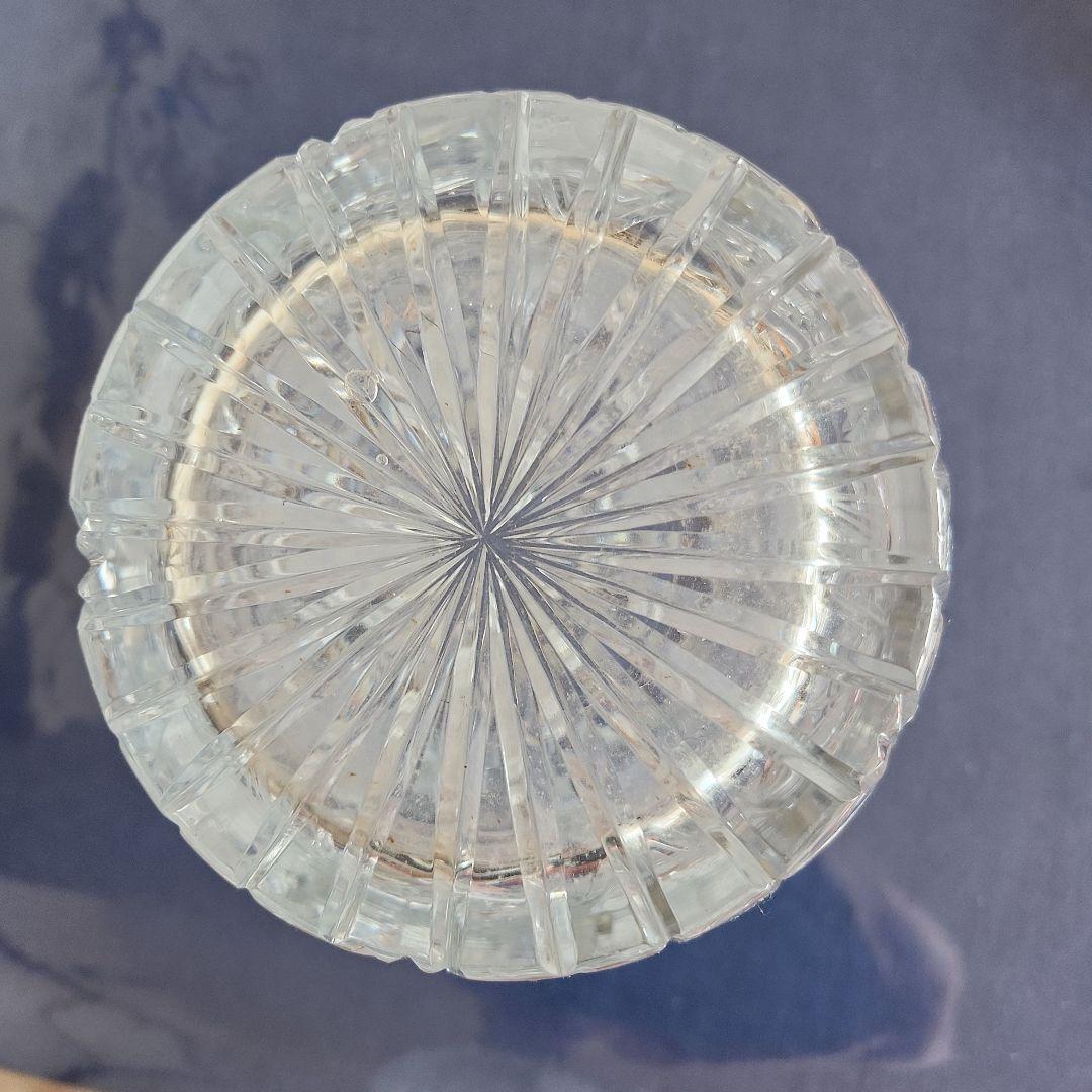 クリスタル花瓶　ワウジッツァー.グラス社製　東ドイツ　クリスタルグラス