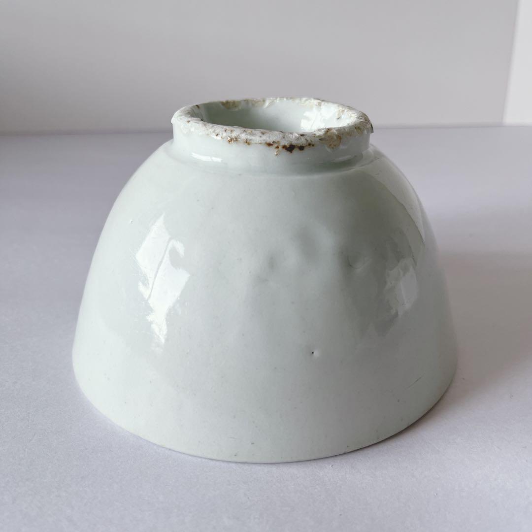 李朝　白磁　茶碗　骨董