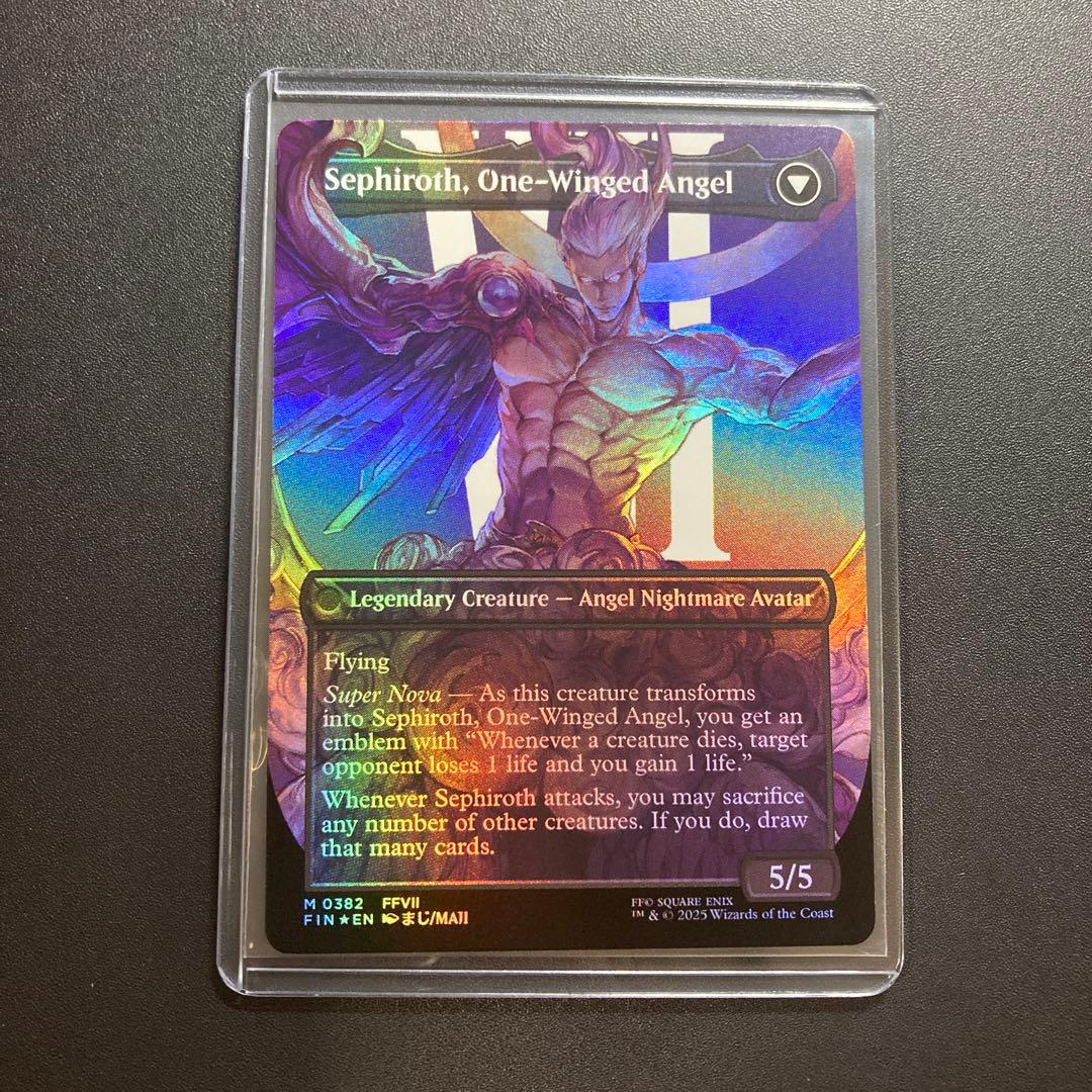 MTG FF 威名のソルジャー、セフィロス 片翼の天使、セフィロス foil 英