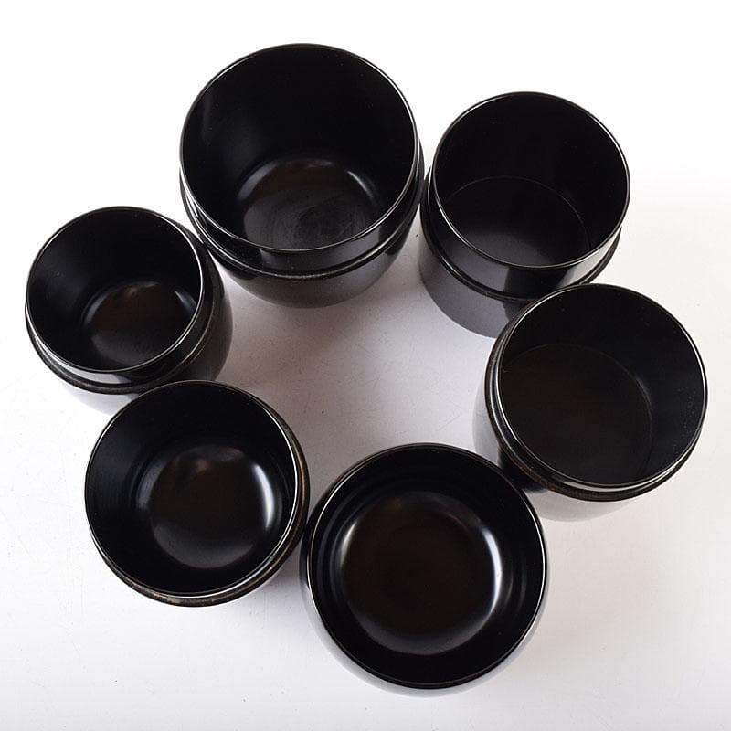 茶道具　黒漆　十二器棗　仙叟　時代箱　F　R8089C