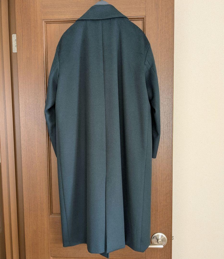 23区S 美品 ウールカシミヤビーバーチェスターコート 32 ダークグリーン