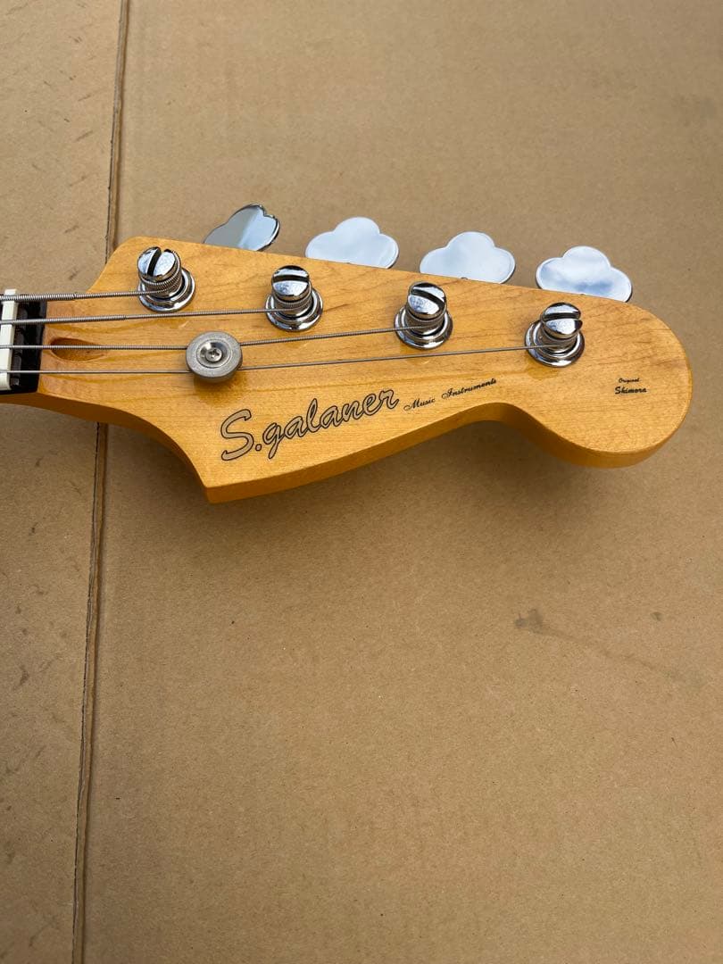 S.ギャッター SB-B-X エレキベース 黒赤