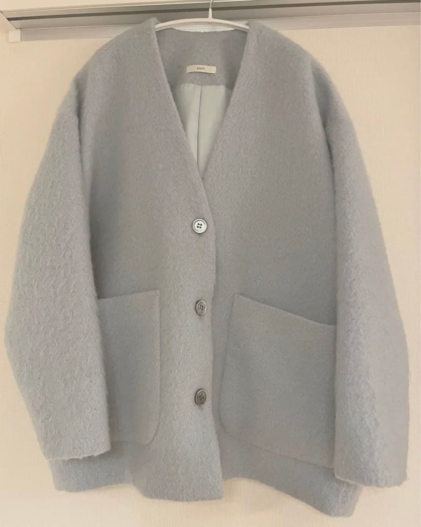 ✴︎美品✴︎yoriウールモヘアシャギージャケット