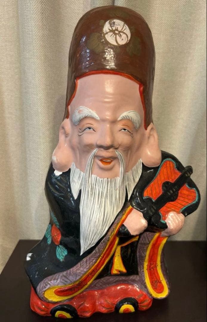 長野県　中野雛人形　中野人形　中野土びな　寿老人　立ケ花人形　西原邦男