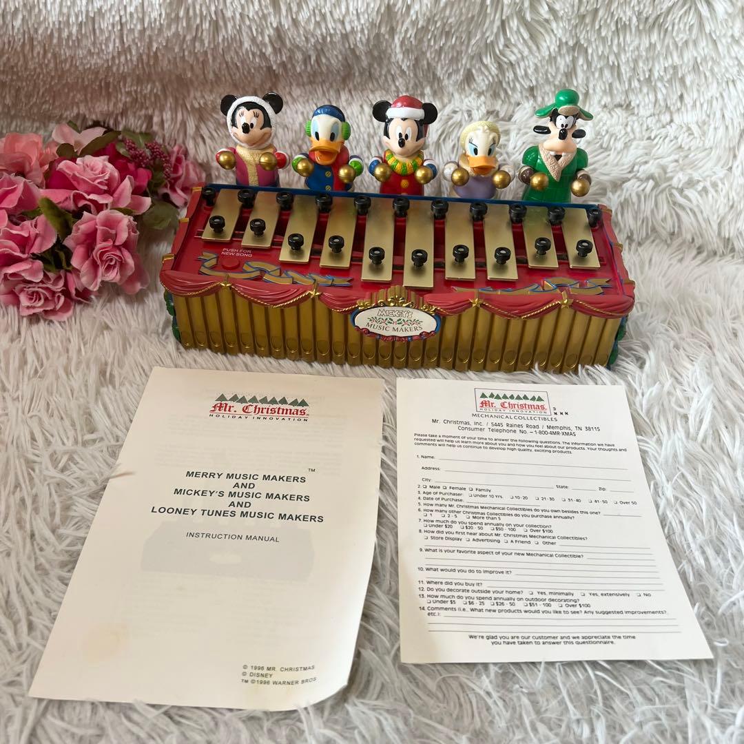 ディズニー クリスマス 演奏　音楽　置物　ミッキーメリーミュージックメイカーズ