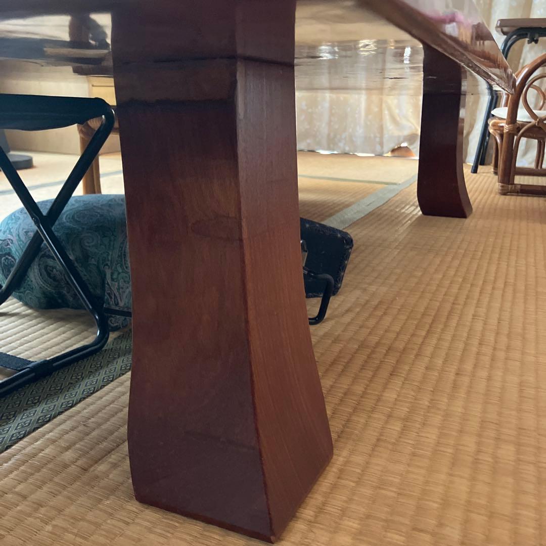 ヴィンテージ　総無垢　一枚板座卓　持ち帰りオンリー