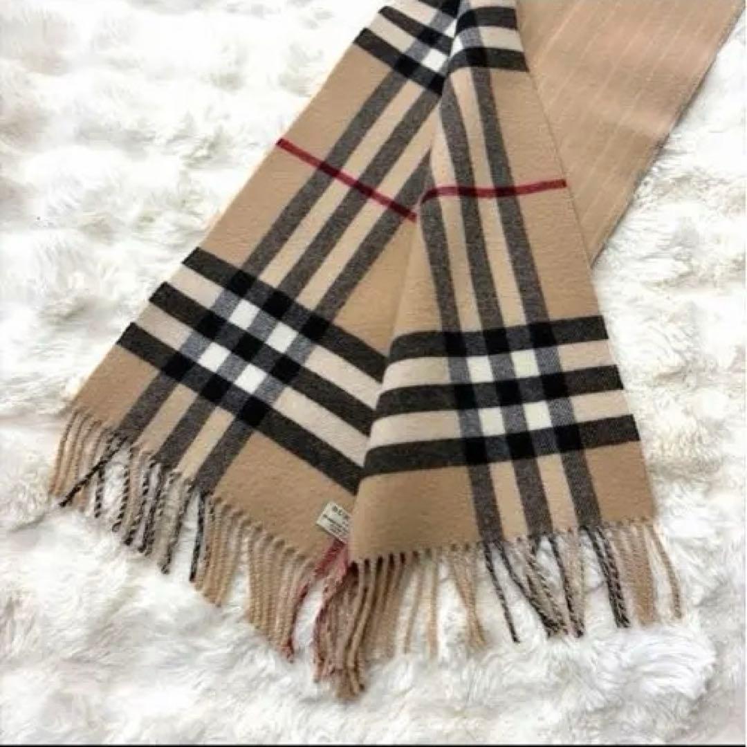 BURBERRY ベージュ チェック マフラー