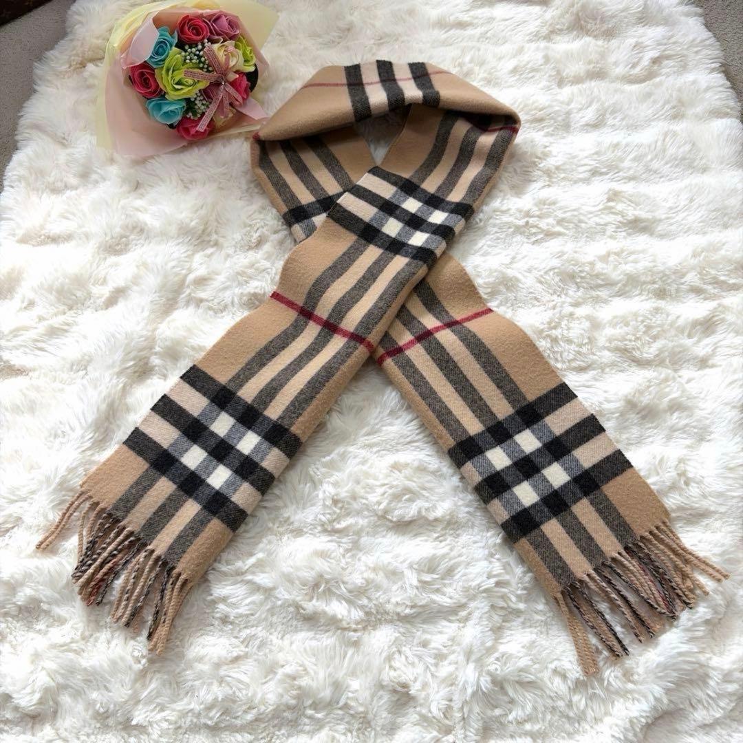 BURBERRY ベージュ チェック マフラー