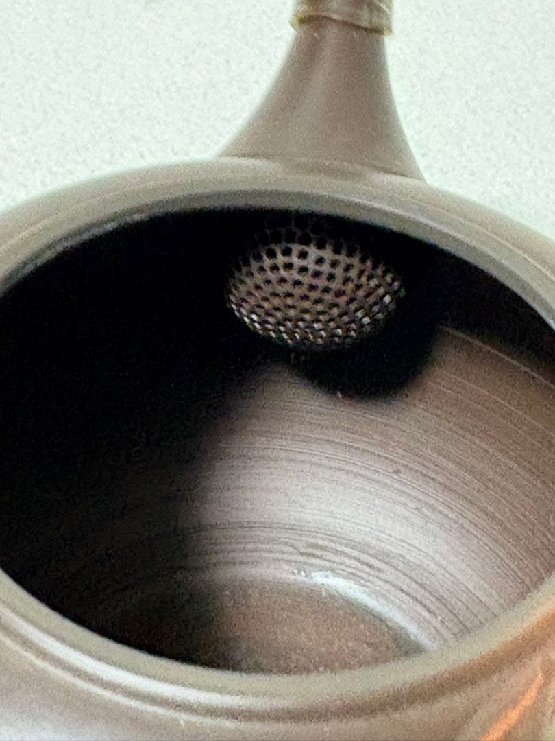 常滑名工 梅原宗弘 常滑焼 竹紋 横手 急須 茶注 煎茶道具 煎茶器