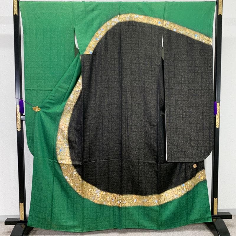 512z53☆堀省平 振袖 金通し 金彩 シンプルモダン☆美品 成人式 結婚式