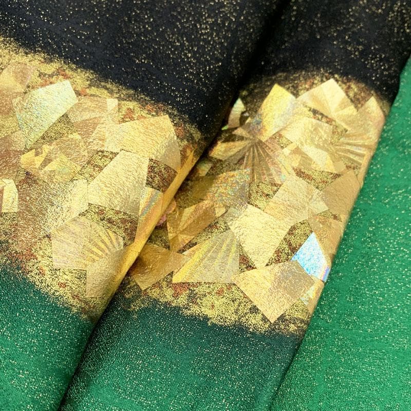 512z53☆堀省平 振袖 金通し 金彩 シンプルモダン☆美品 成人式 結婚式