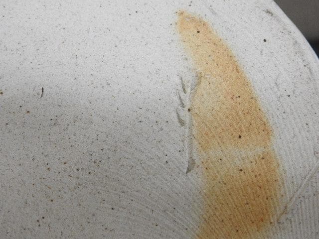 加藤弥右衛門　絵志野水指　尋牛斎箱書　共箱　MA１６６