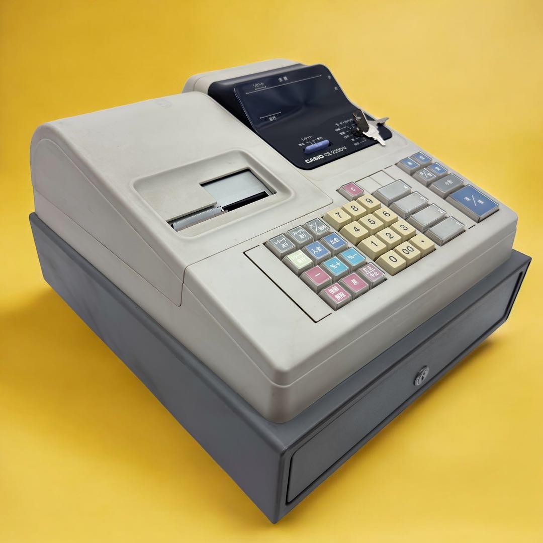 CASIO カシオ　レジスター　CE-2200 V 説明書付 現状品