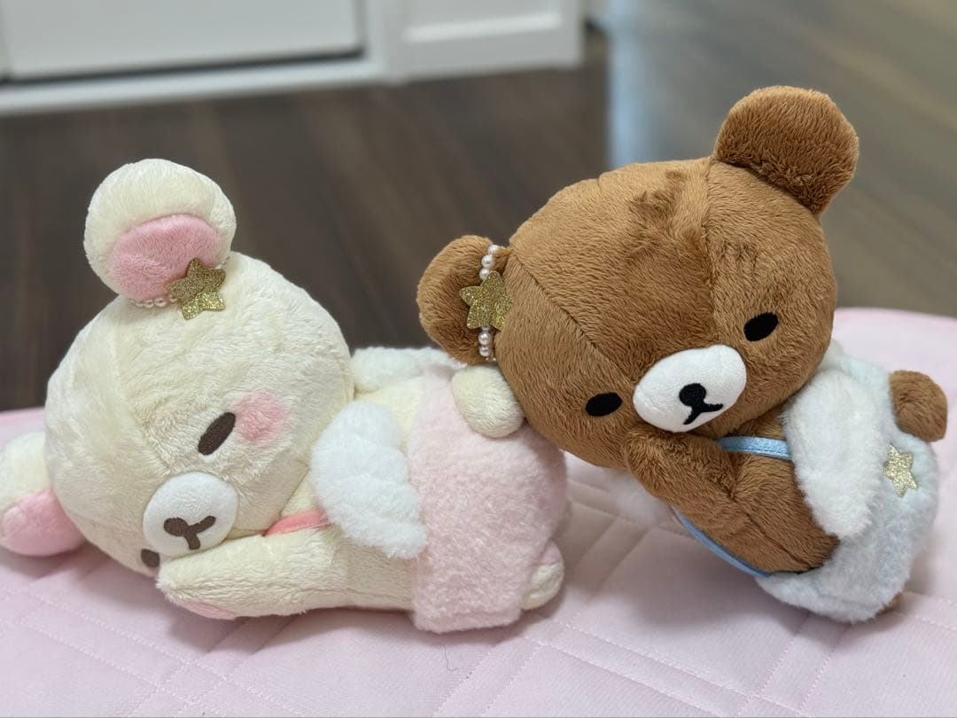 コリラックマ　チャイロイコグマ　すやすや天使の寝顔ぬいぐるみ