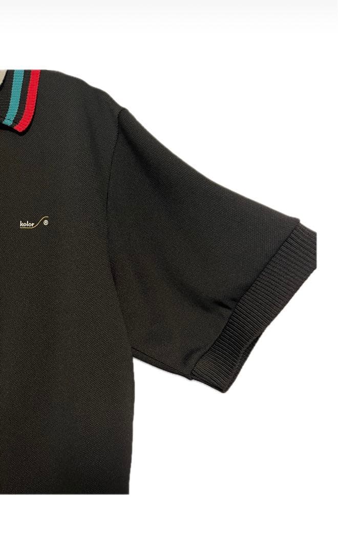 kolor 22ss 鹿の子ポロシャツ