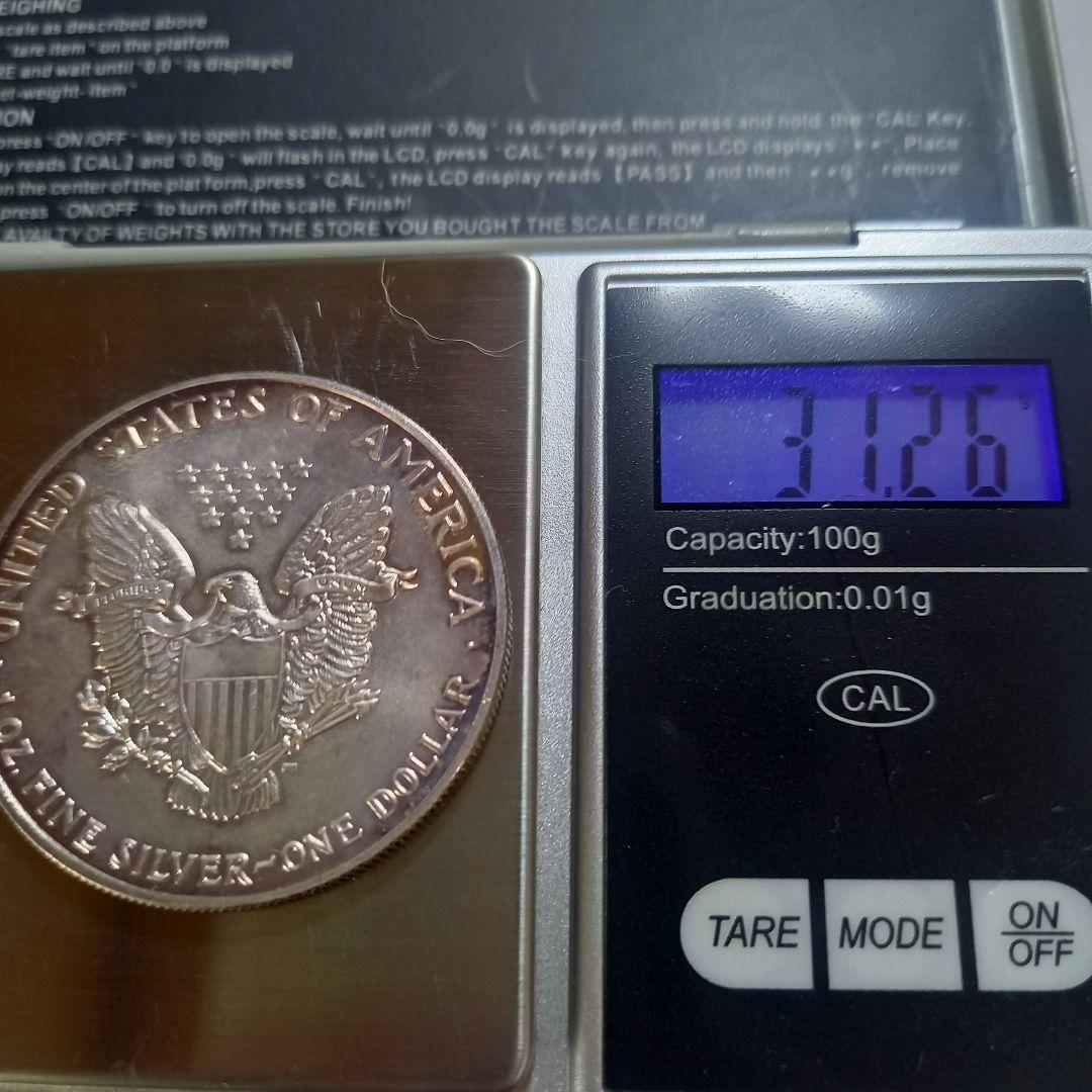 銀貨 ウォーキングリバティ 1トロイオンス 1ダラー 1990年