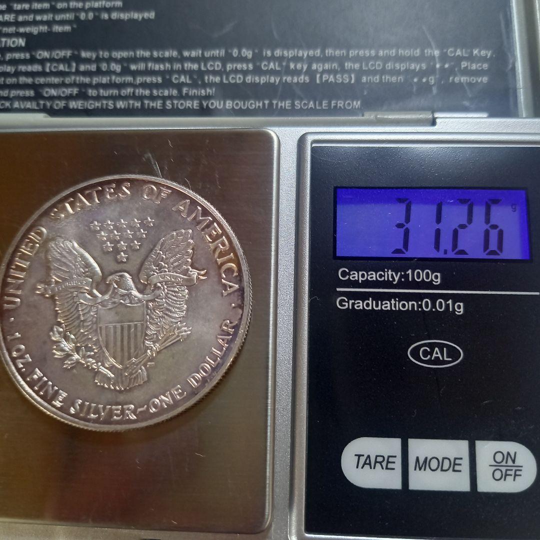 銀貨 ウォーキングリバティ 1トロイオンス 1ダラー 1990年