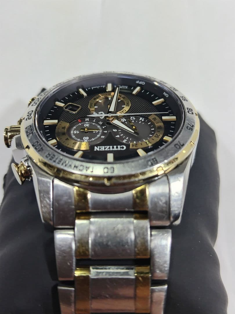 シチズン アテッサ　エコドライブ　ジャパネットコラボ　電波時計　20気圧防水