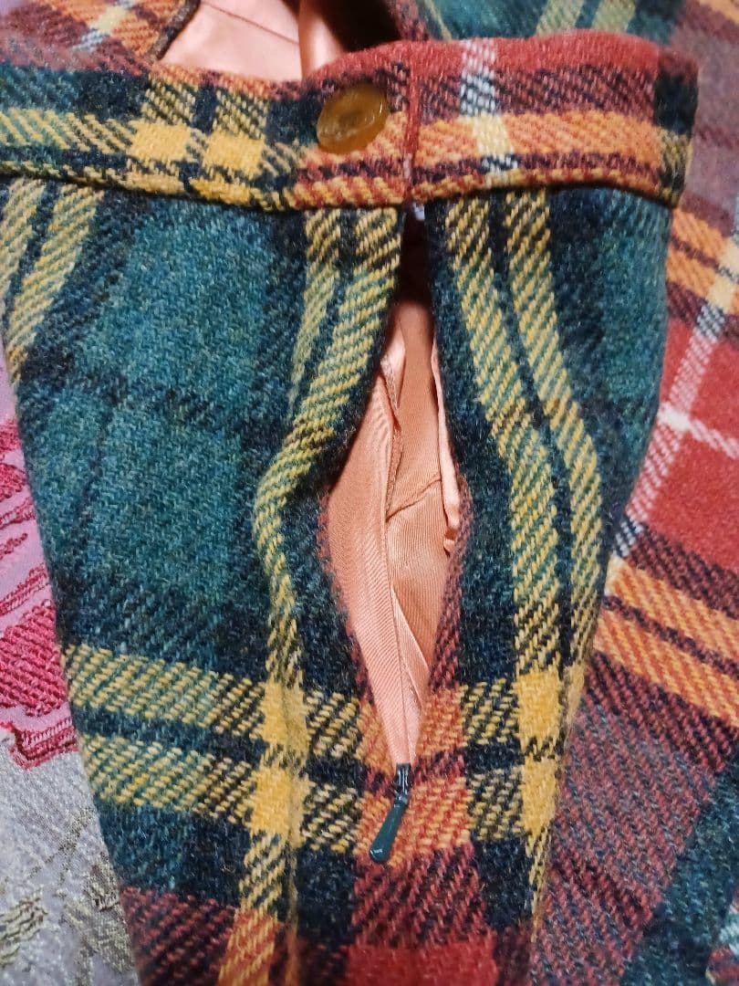 ヴィヴィアンウエストウッド　激カワ！80sハリスツイードタータンチェックスカート