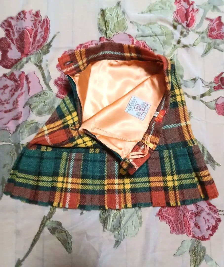 ヴィヴィアンウエストウッド　激カワ！80sハリスツイードタータンチェックスカート