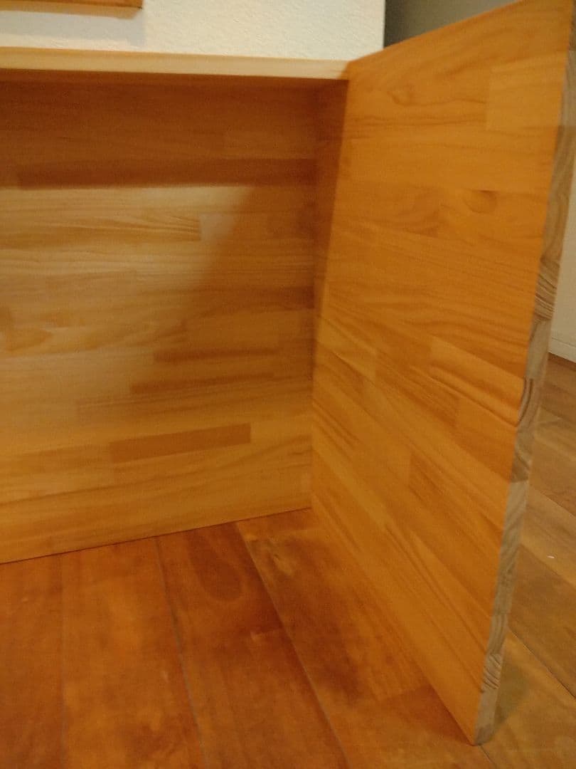 木製　ハンドメイド　オーダー　コの字　テーブル　キヌカ　シェルフ　ラック　水槽台