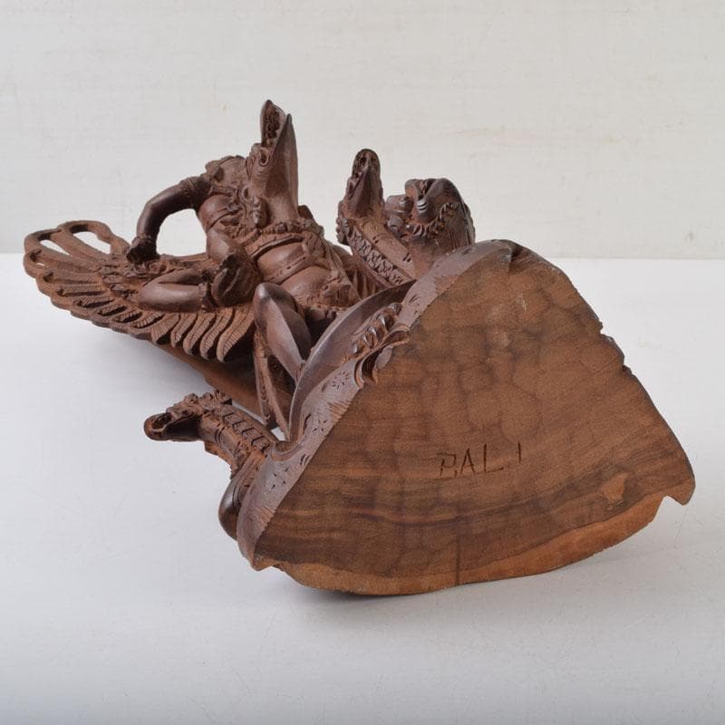 バリ島　インドネシア　木彫　ガルーダ像　置物　C　9116A