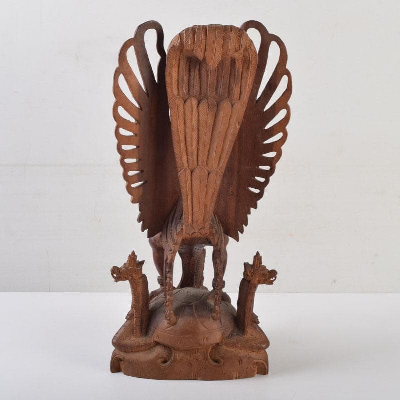 バリ島　インドネシア　木彫　ガルーダ像　置物　C　9116A