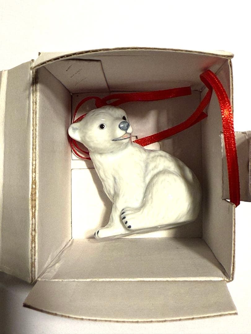 希少　ロイヤルコペンハーゲン シロクマ　ホッキョクグマ　オーナメント　置物