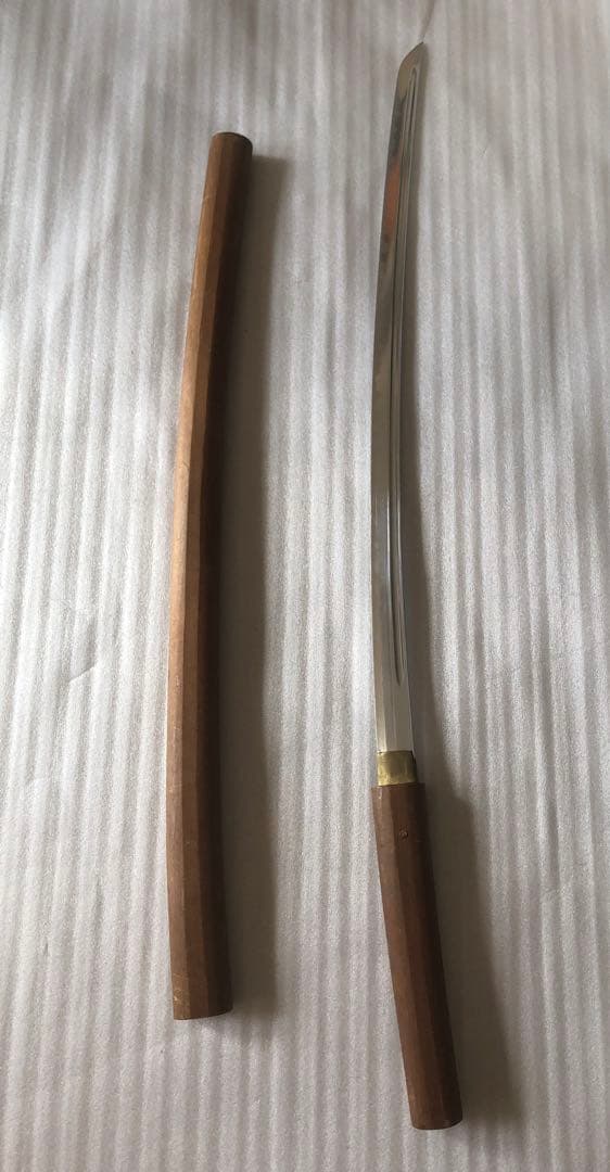 居合練習刀 白鞘　鞘付き長さ約103cm 鞘抜き816g