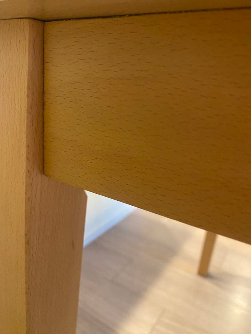 【最終価格】イエロー 木製 ダイニングテーブル