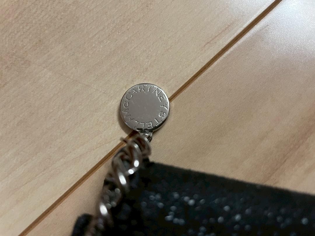 ステラマッカートニー　三つ折り財布　財布 ウォレット コンパクト　ファラベラ　黒