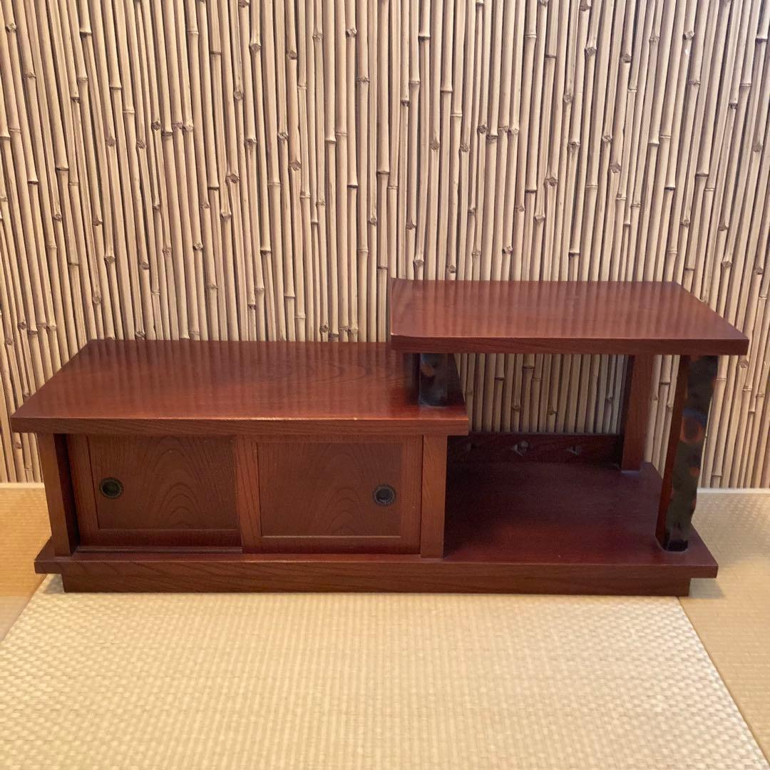 和風 和室 床の間 飾り台 天然木目 コンパクト 車中泊和室化